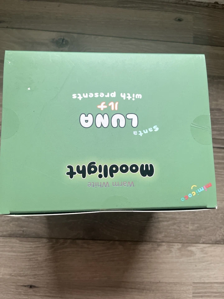 Mimicoco Moodlight Luna with presents Santa Warm Light Nightlight NEW IN BOX - Image 3 of 4