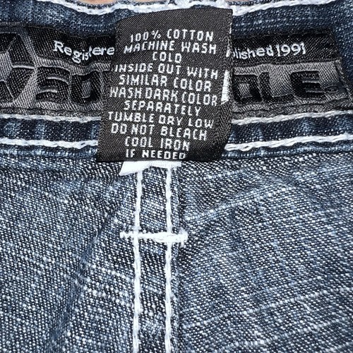 Southpole Shorts Jorts Men's Size 30 Baggy Red Tab 11 Inseam Denim Vintage Y2K - Picture 12 of 13