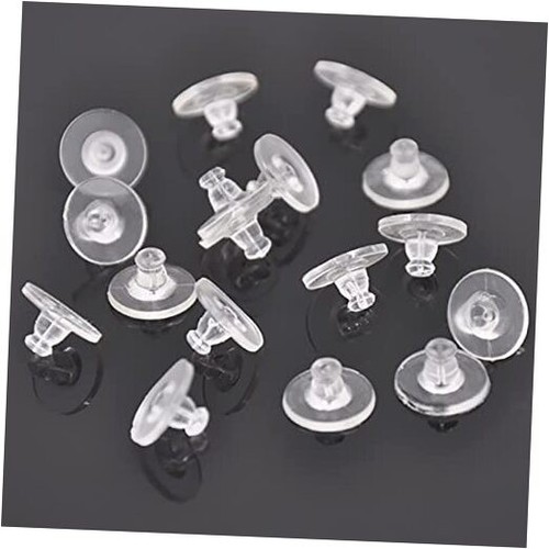 100pcs Bullet Clutch Earring Backs with Pad 50pairs Earring Safety Backs,