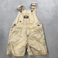 Oshkosh B'gosh Overalls Shortall Baby Boys Size 12 Months Shorts Kids Gator Frog