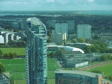 Photo A3 View towards Hayling Island from the Spinnaker Tower Portsmouth c2016