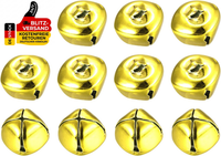 sourcing map 12 StüCk GlöCkchen, MetallglöCkchen, 20Mm GlöCkchen Zum Basteln, Kl