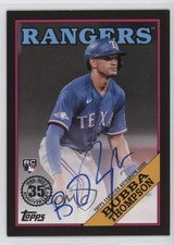 2023 Series 1 1988 Topps Baseball Black /199 Bubba Thompson #88BA-BUB Auto 04cw