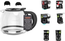 Coffee Machine Replacement 12CUP Glass Carafe, Fit with Hamilton Beach 49902/04