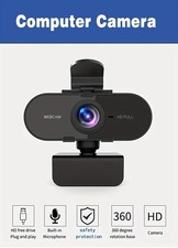 Full HD 1080P Webcam USB AutoFocus Web Camera With Microphone For PC Laptop Uk**
