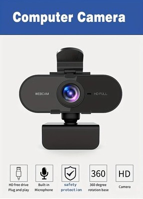 Full HD 1080P Webcam USB AutoFocus Web Camera With Microphone For PC Laptop Uk**