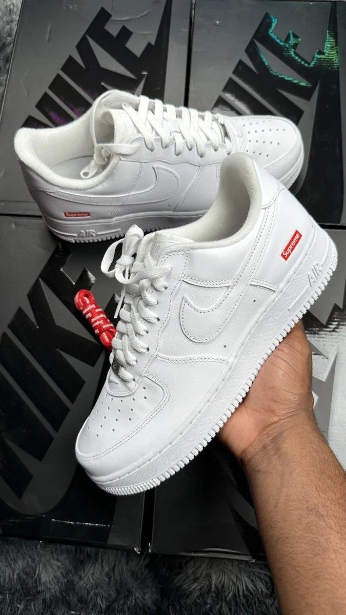 Nike Air Force 1 Supreme White | eBay