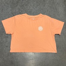 Rip Curl Wet Suits Logo Cropped T Shirt