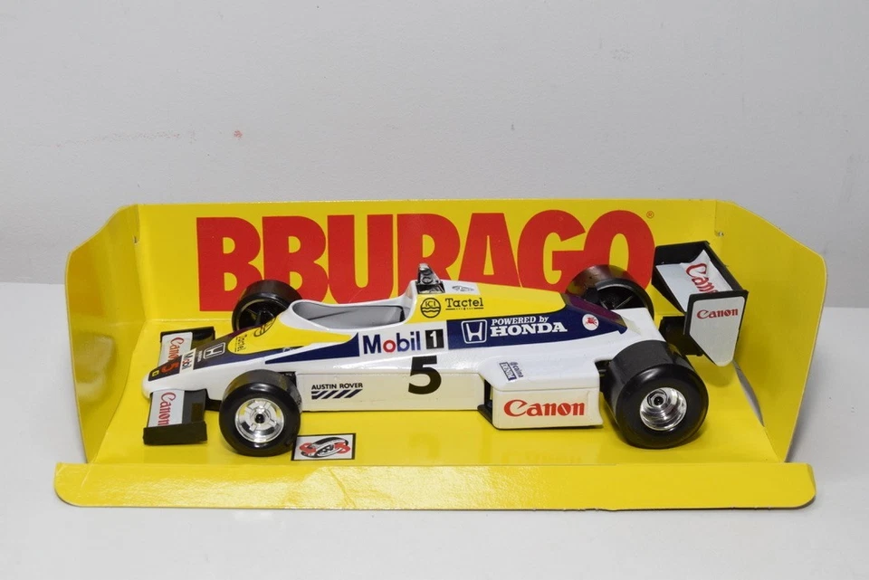 B70 1:24 BBURAGO BURAGO 6105 WILLIAMS FW08C TURBO RACING CAR HONDA MOBIL MIB - Immagine 2 di 4