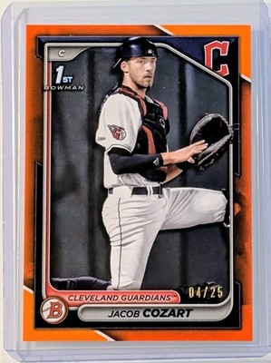  2024 Bowman Draft - Jacob Cozart 1st Bowman Orange Border /25 Guardians #BD-30