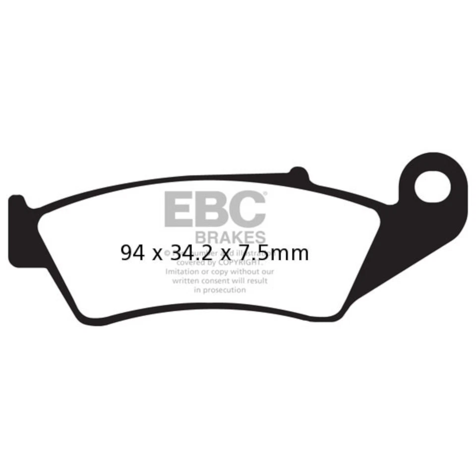 Brake Pads for SUZUKI DRZ 400 SM SUPERMOTO 2005-2009 Front Sintered EBC — 第 2/4 张图片