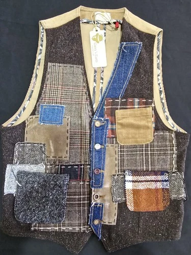 Garry's Earth Vest Handcrafted Made In Italy Size M Cod.45 - product listing photo