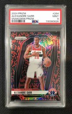 2024-25 Panini Prizm Snakeskin RC SSP #264 Alexandre Sarr Wizards PSA 9 KM036