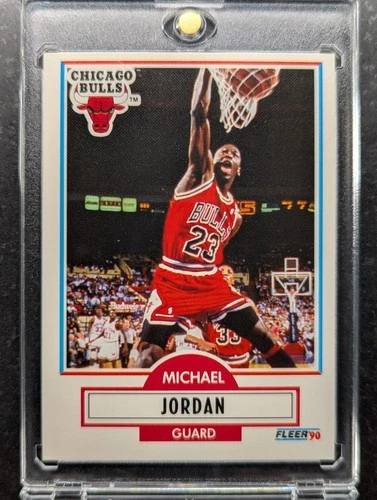 1990-91 FLEER #26 MICHAEL JORDAN 🔥 MINT SHARP 🔥 CHICAGO BULLS HOF