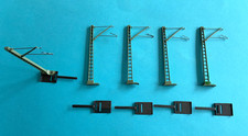 5 x Märklin H0 7009 Mast für Oberleitung mit Sockel 7531 für K Gleis TOP