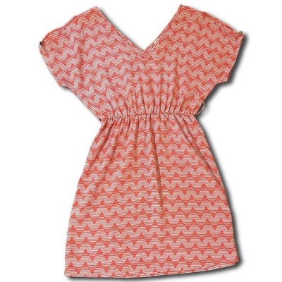 Needle-thread Women's Red and White Dress