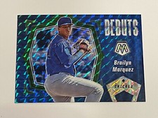2021 Panini Mosaic Baseball Debuts Green - Brailyn Marquez RC - Chicago Cubs