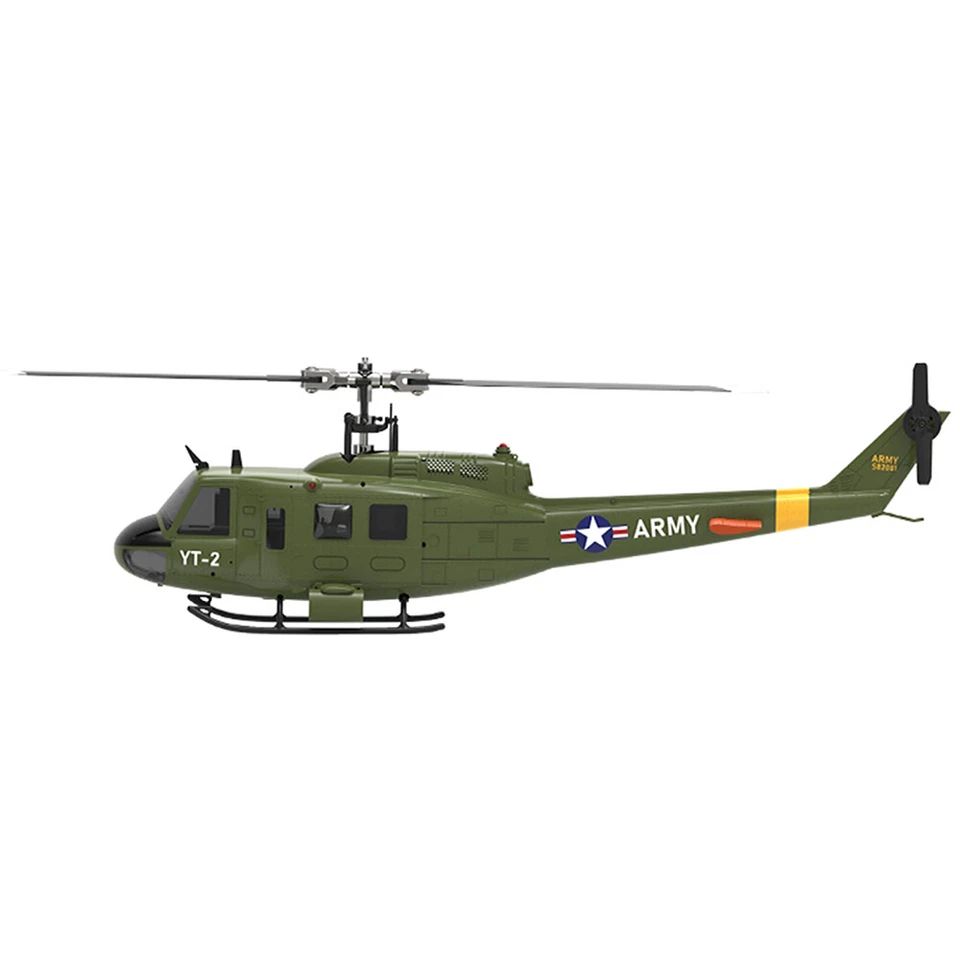 YUXIANG F07-V RC Helicopter UH-1 6 axis Gyro 6CH 3D Huey Brushless Motor 2.4Ghz - Bild 2 von 4