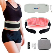 24W Infra Red Light Therapy Pad Heating Belt Mat for Shoulder Back Pain Relief