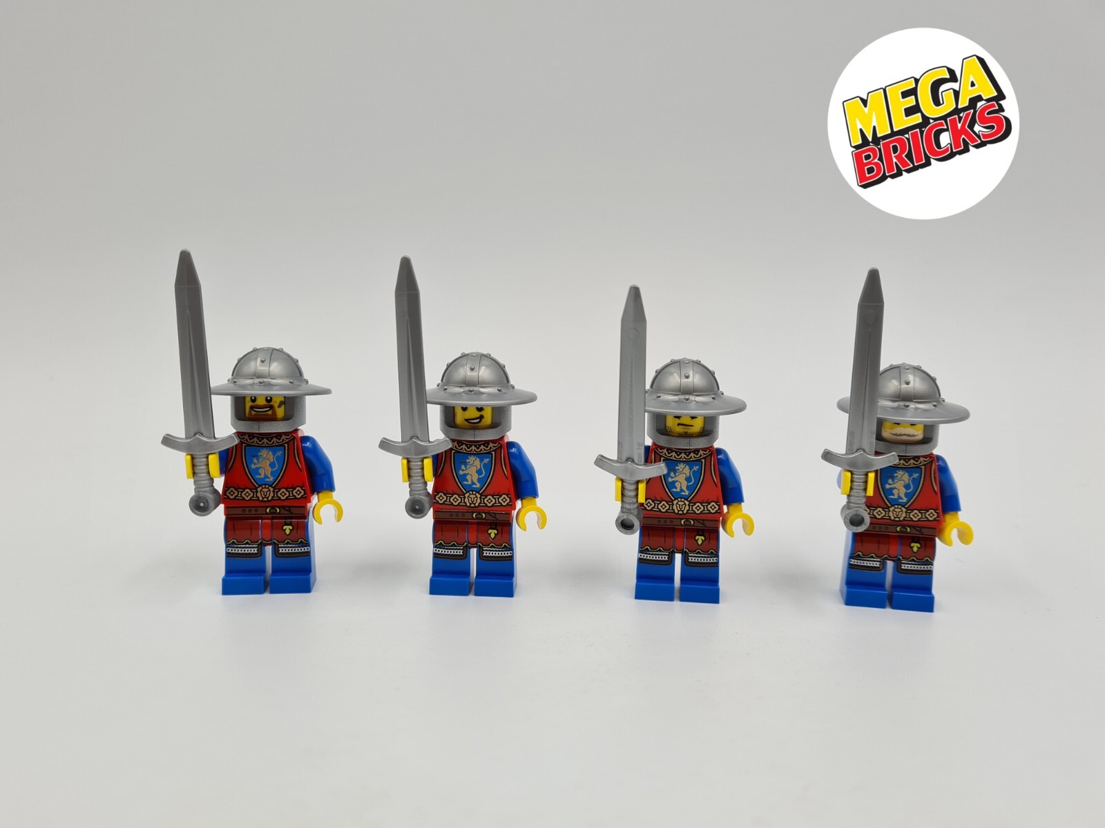 Figurine chevalier médiéval personnalisé Lego FCM1234 pour collectionneur de briques