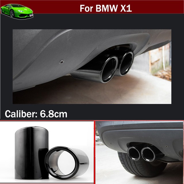 2pcs Black Exhaust Tail Pipe Exhaust Tips Exhaust Muffler for BMW X1