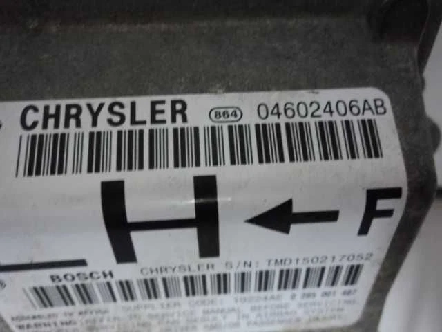 Módulo de bolsa 04602406AB compatible con 03-04 CHRYSLER 300M B187-87858 Foto 2 de 3