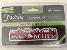 CRAFTERS COMPANION - DIE'SIRE - Edge'ables JINGLE BELLS NEW