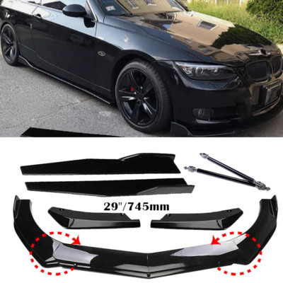 Front Bumper Lip Spoiler Splitter Side Skirt Rear Lip For BMW 1-6 Series Polyure