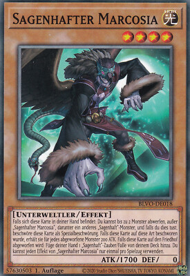 Yu-Gi-Oh! Blazing Vortex #018 Sagenhafter Marcosia Common Deutsch