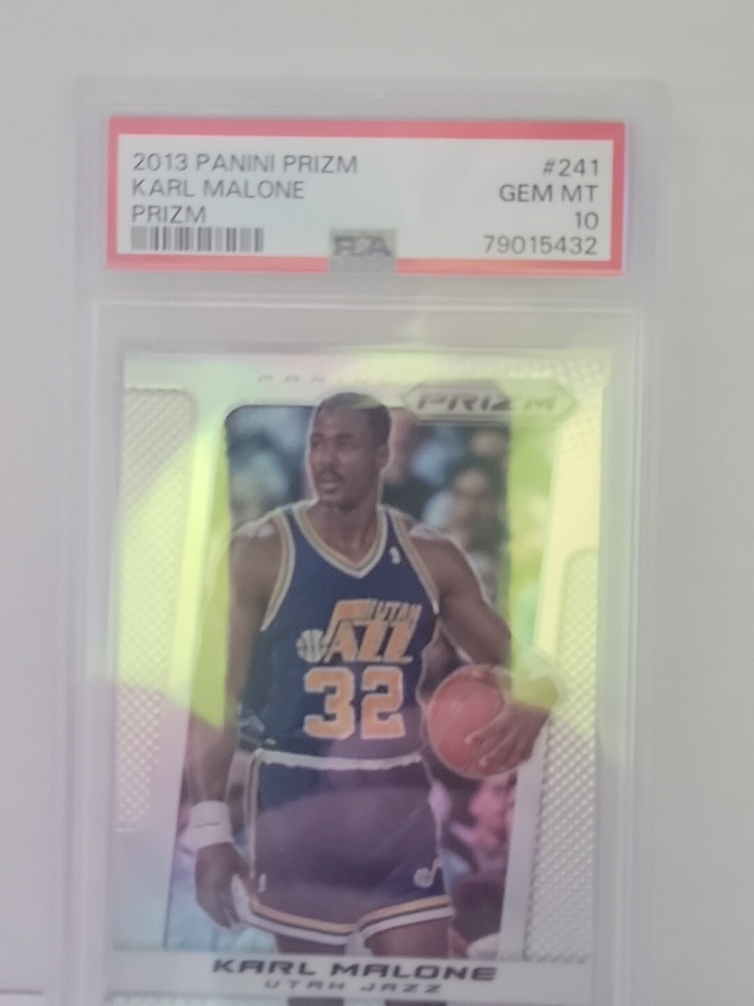 2013 Panini Prizm Karl Malone SILVER REFRACTOR PSA 10 GEM MINT *LOW POP 5* JAZZ