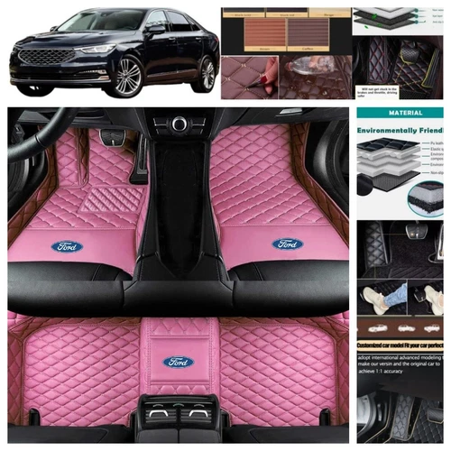 For Ford Taurus 2010-2019 Car Floor Mats PU Leather Waterproof Custom Carpets - Picture 19 of 36