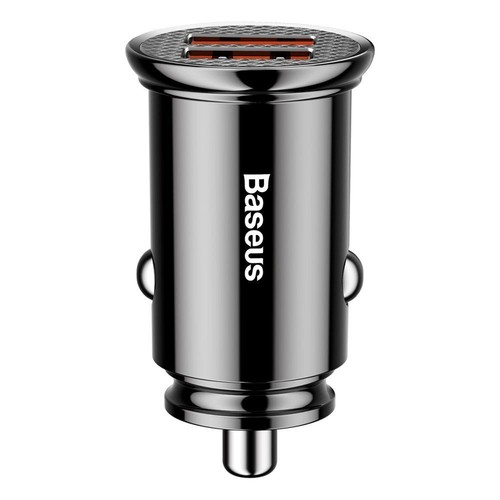 Voiture Chargeur 30W 12-24V 2xUSB, Noir, BASEUS - Photo 2 sur 3