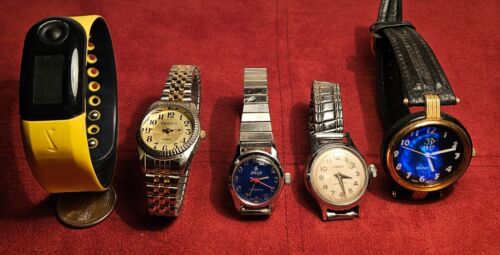 Lot of 5 Watches Nike Watch-it Jalga Timex 3D Arts