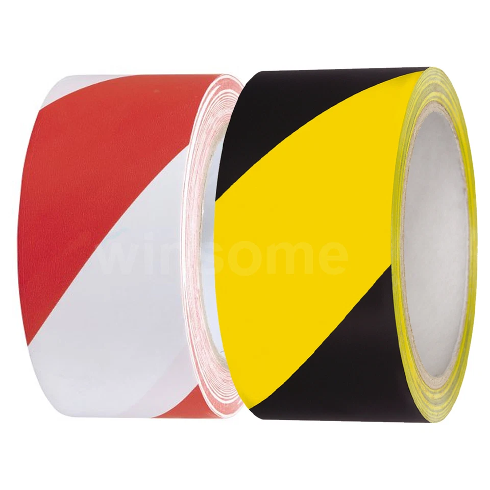 WINSOME Reflective Hazard Tape Self Adhesive Warning Safety Danger Caution Barrier Tape