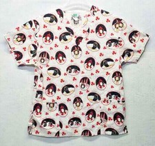 Scrub WS Gear Top Christmas Penguins Size Small
