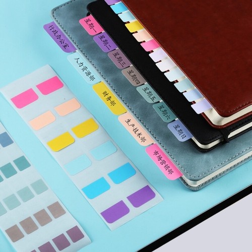 Repositionable Index Tabs Book Tabs Flags Adhesive Page Markers in 3 Size - Picture 2 of 15