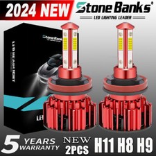 4-Sides H11 LED Headlight Kit Low Beam Bulb Super Bright 6500K White 1000000LM