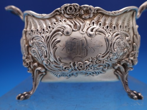 Dresden by Whiting Sterling Silver Sugar and Creamer GW #3338 B Monogram (#8344) - Picture 10 of 22