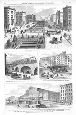 N Y C  -  Improvements on Fourth Avenue as They will Appear when Complete - 1873