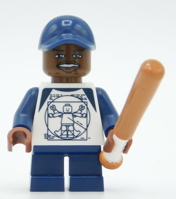 Lego Minifigure little league baseball player with bat eBay