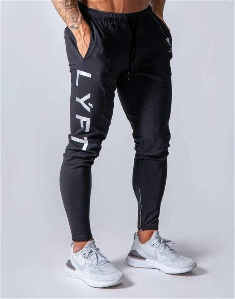 Pantalones Largos Deportivo Para Hombre Correr Gimnasio Chándal De Algodón  Suave