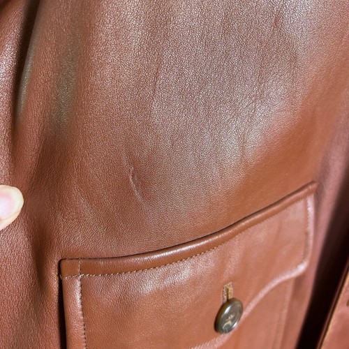 Willis & Geiger Type1-A Flying Jacket 46 T US Army leather patch bomber VTG - Picture 14 of 19