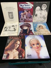 DOLL COLLECTIBLES ASSORTED CATALOGS  MAGAZINES, LOT OF 8, 1984-1996