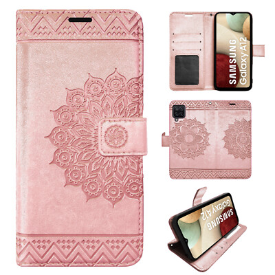 Hülle für Samsung Galaxy A12 Handy Tasche Case Flip Cover Etui Wallet Handyhülle