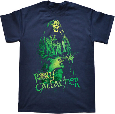 Retro Stage Struck Rory Gallagher T-Shirt Black Unisex Size S-234XL CC1474
