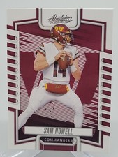 2023 PANINI ABSOLUTE SAM HOWELL BASE FOOTBALL CARD COMMANDERS NFL donruss topps