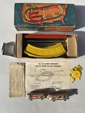 Vintage Tin Wind Up SPIRAL SPEEDWAY, No 320, Original Box, Key & Instructions