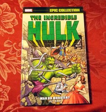 Incredible Hulk Epic Collection Vol 1 Man or Monster Lee Kirby Marvel Comics TPB