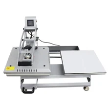 15*15in Double Station Drawer Design Semi-Auto Heat Press Hot Stamping Machine