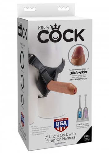 Tragbarer Vaginalfick Dildo Strap On Anal mit Saugnapf King Cock Brown Sex - Bild 2 von 9